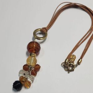 Antic Murrina Elegant Multi-Color Glass Beaded Necklace